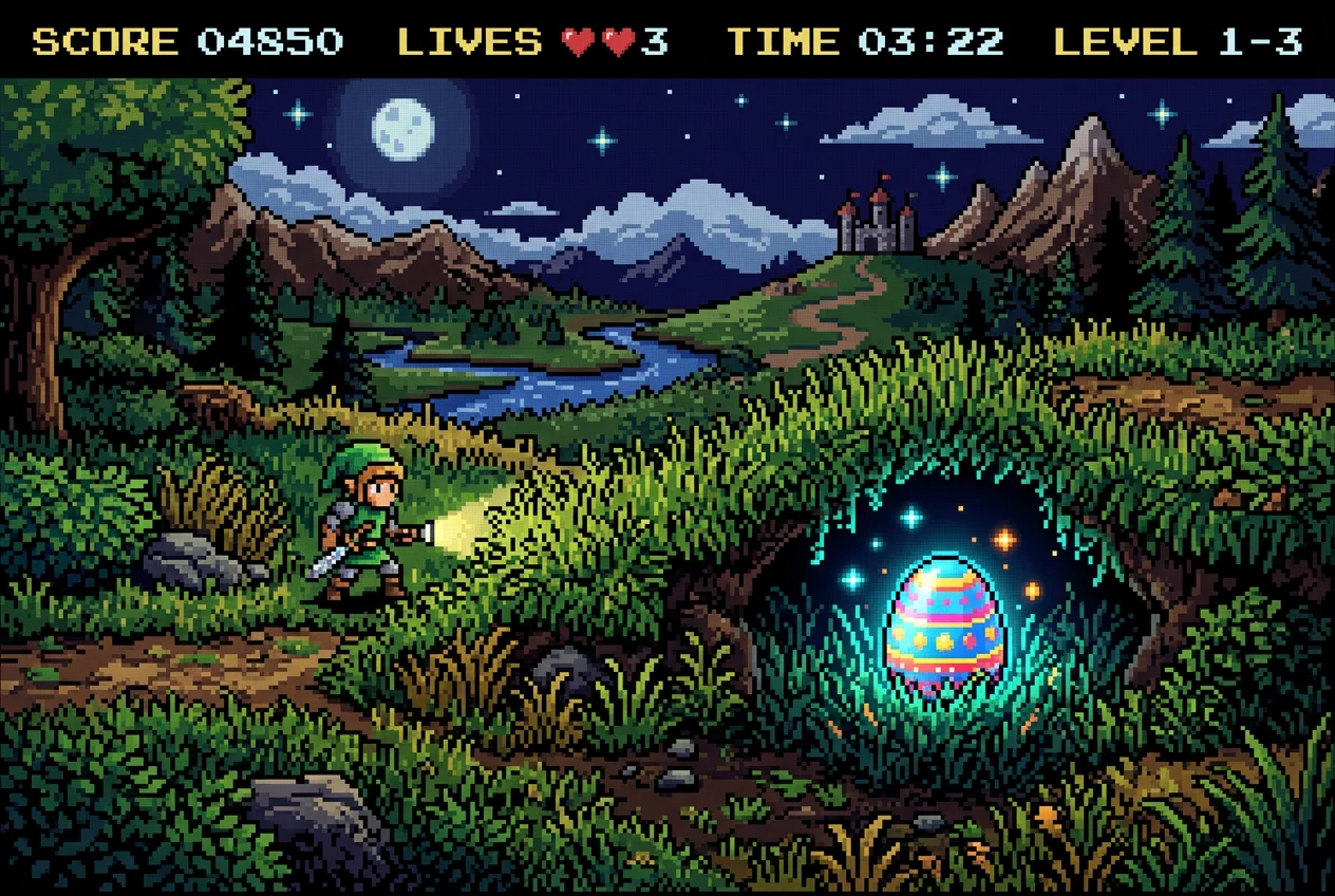 Easter Eggs In Eight Bit Era